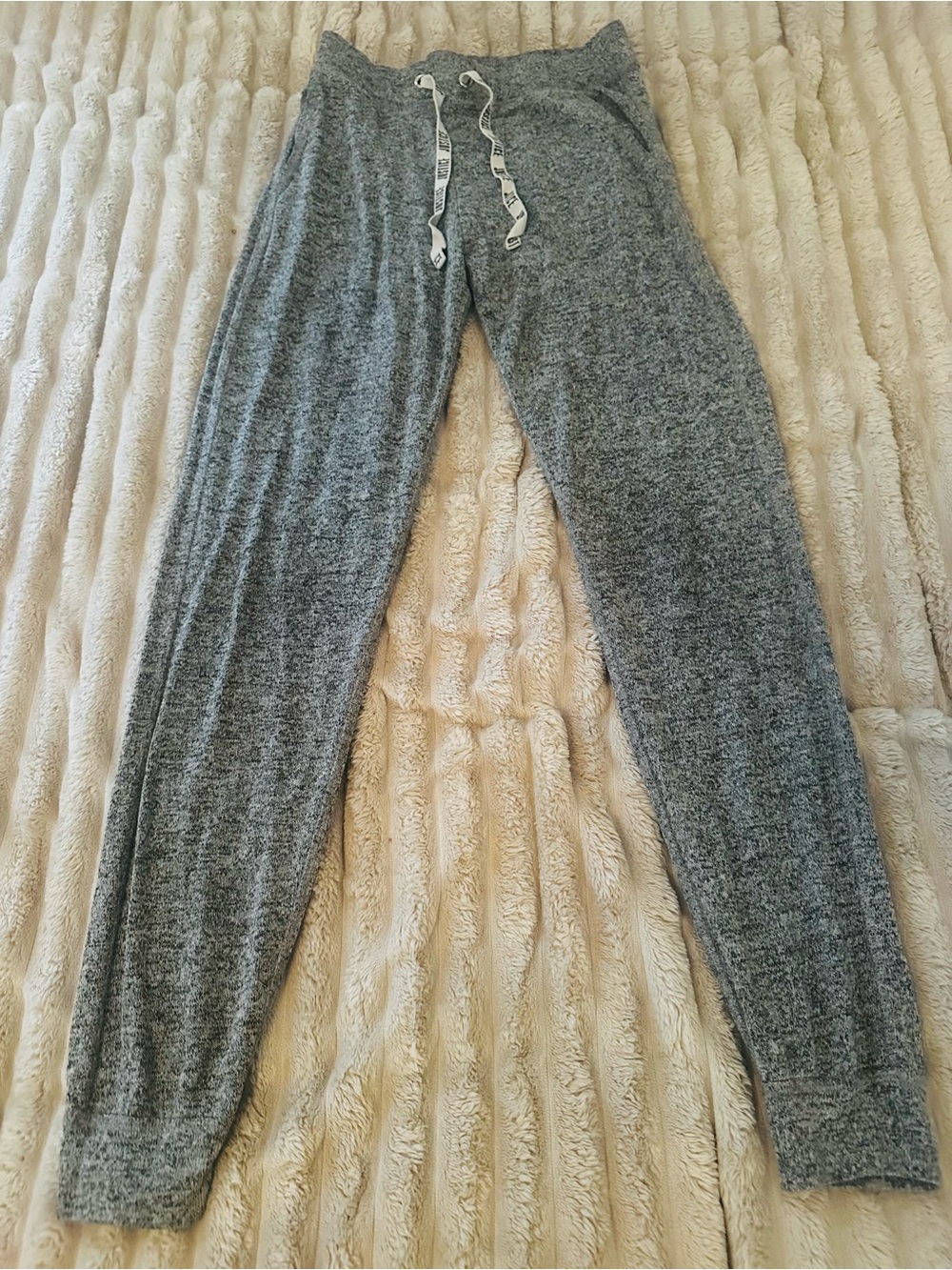 Justice Gray Marled Jogger Sweatpants with Drawstring